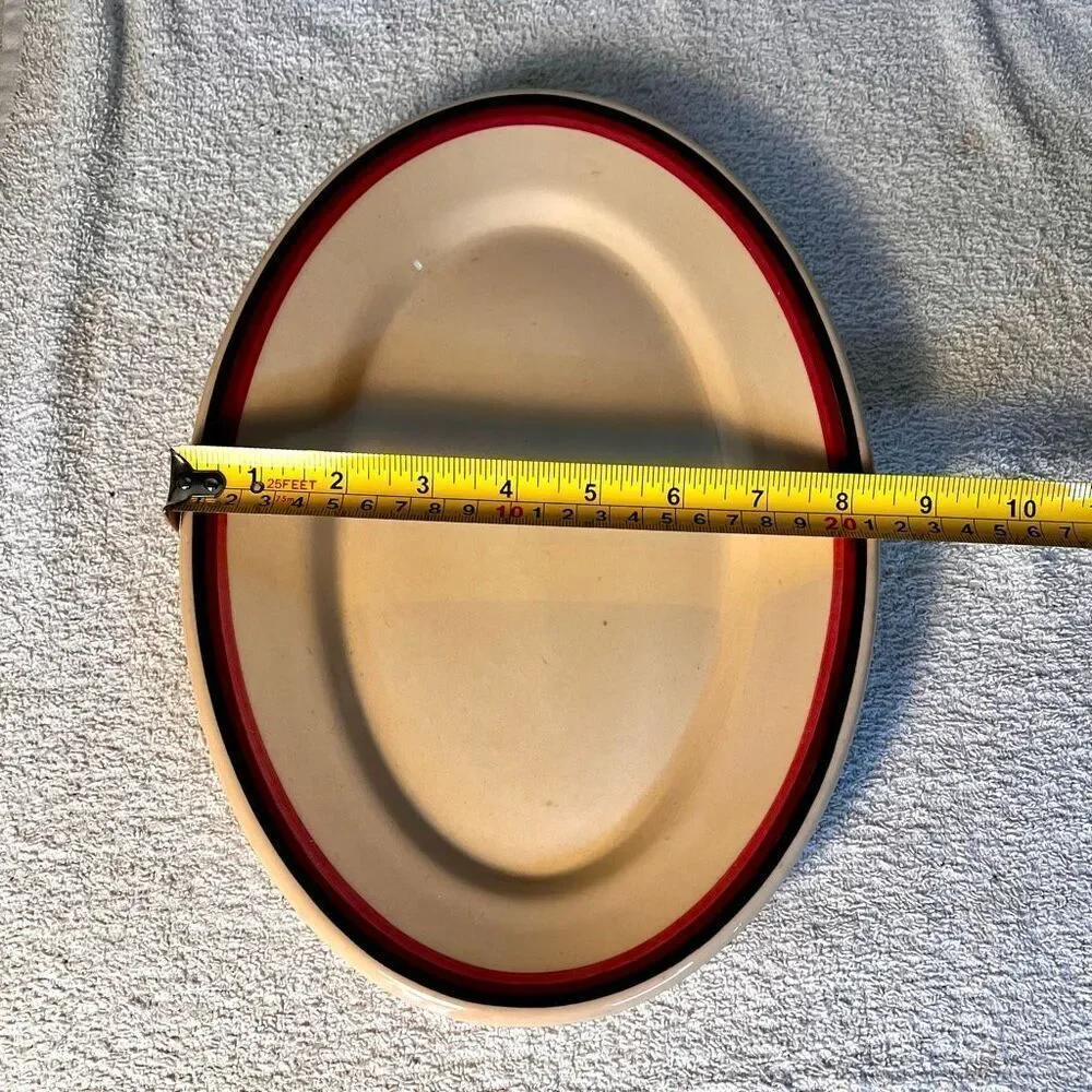 Sterling China Co. East Liverpool Ohio Desert Tan Dish Plate Oval Platter